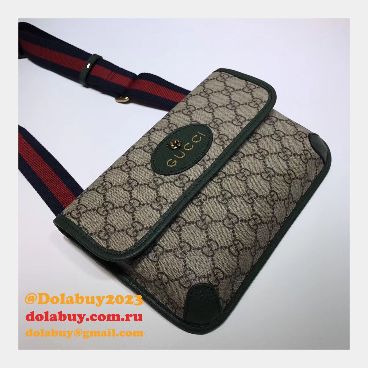 designer G*u*i neo vintage gg supreme belt replica 493930 bag