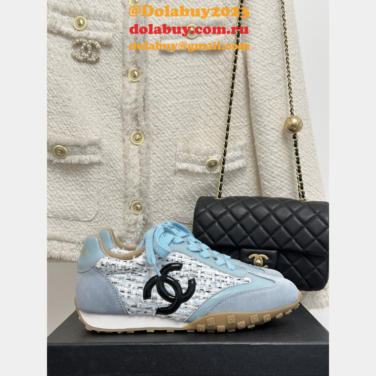 Top Quality Luxury 1:1 Replica Double C Retro Casual Shoes