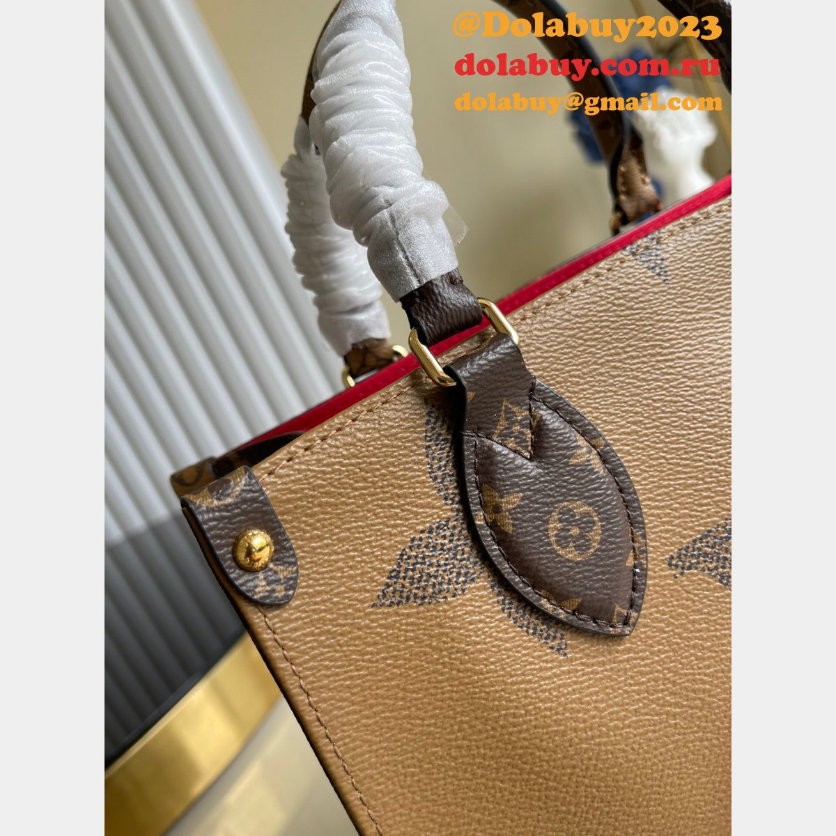 Louis Vuitton High Quality M45039 OnTheGo MM Monogram Brown