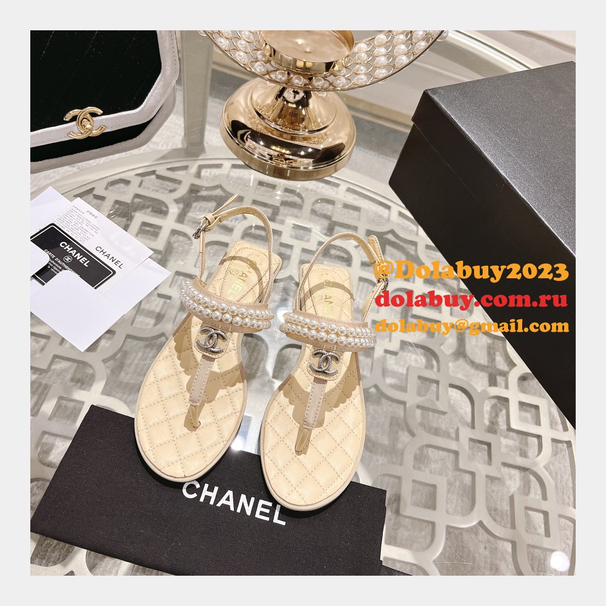 TOP CC REPLICAS FLAT SANDALS