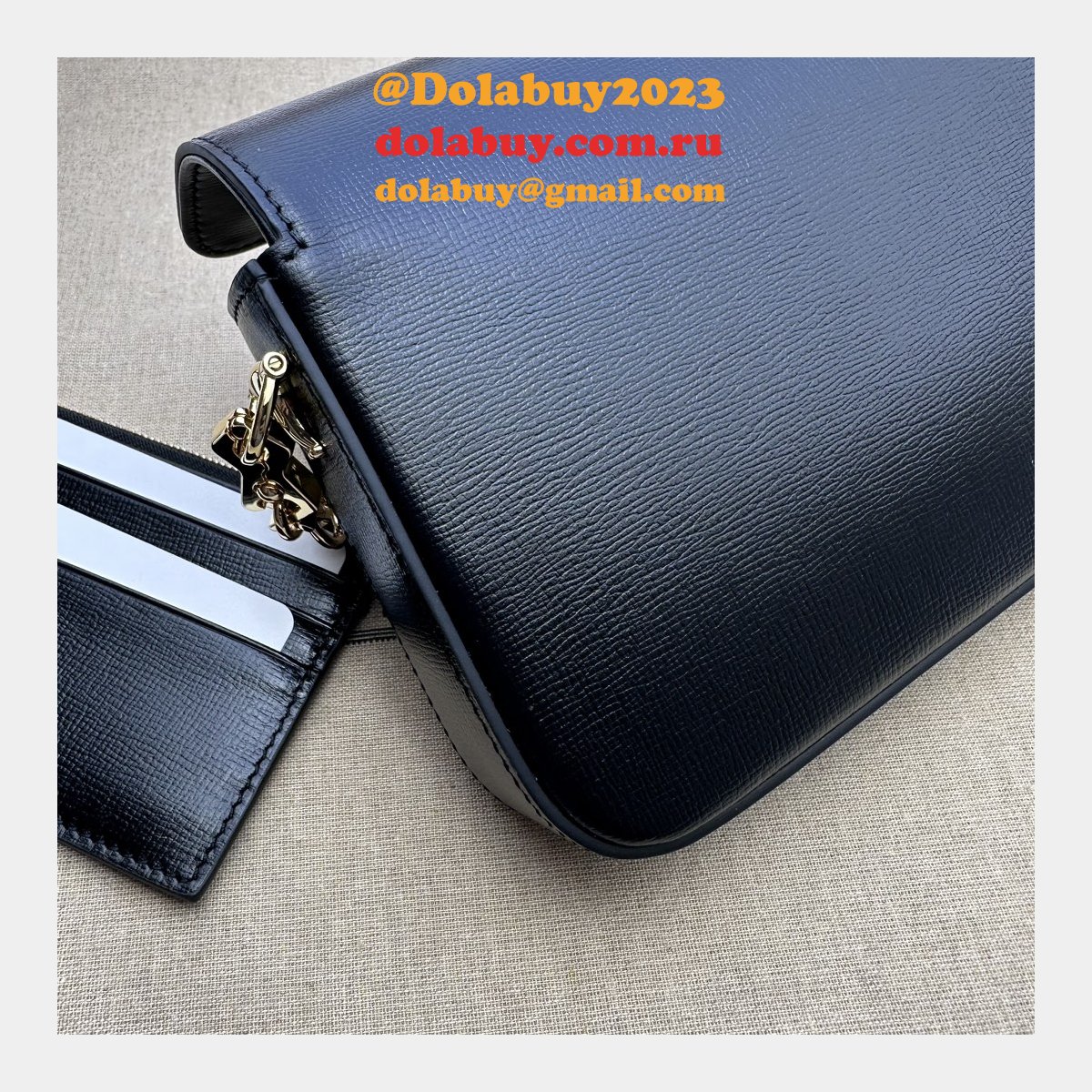 High Quality 752002 Horsebit Black 1955 Replica Gucci Designer Bag