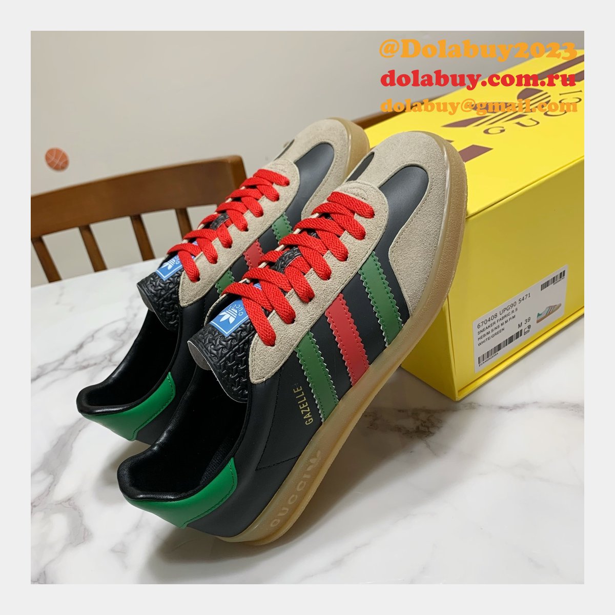 duplicate G*u*i x adidas shamrock joint skate men/women shoes