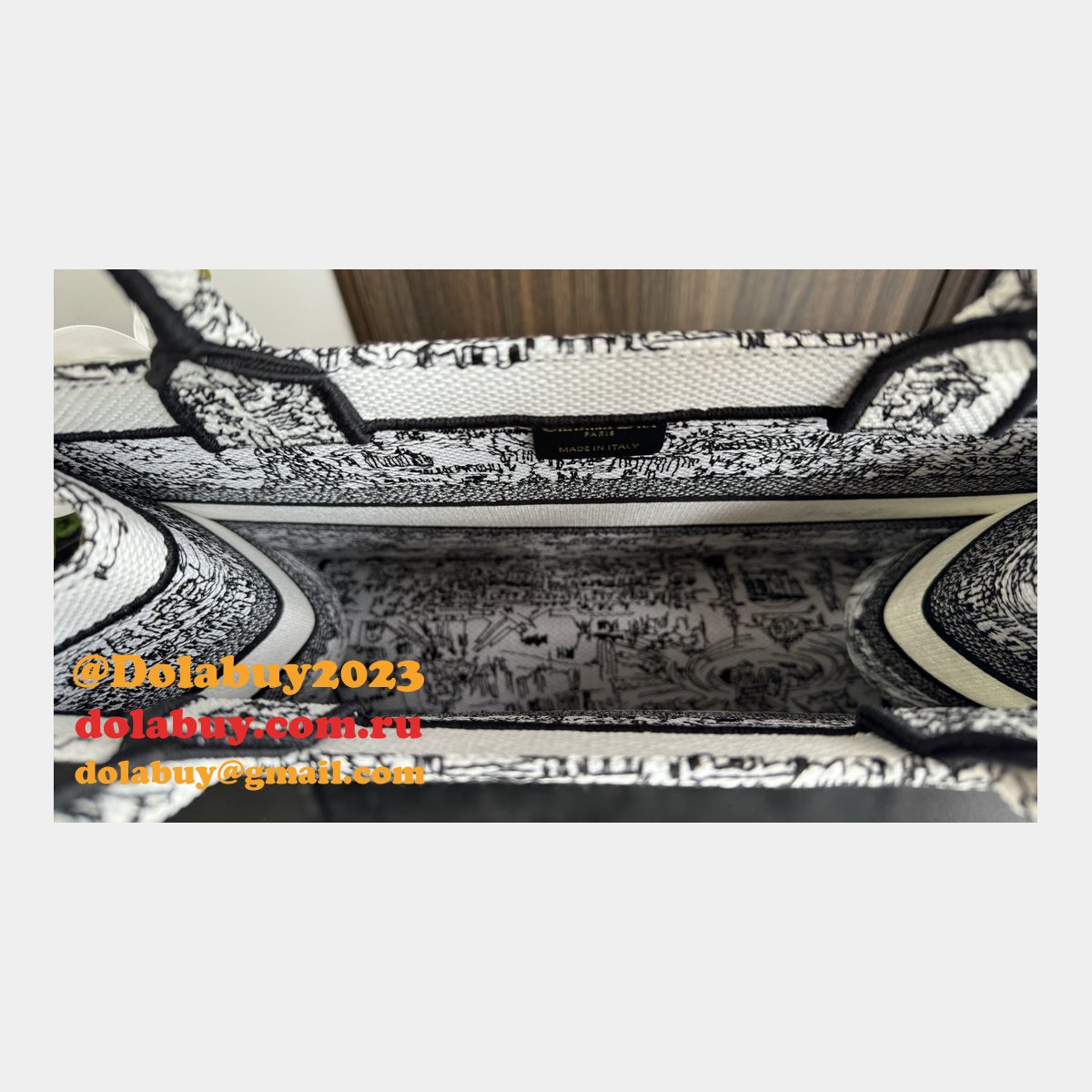 Top Quality CD Book Tote Fake 36CM Christian Dior Bags