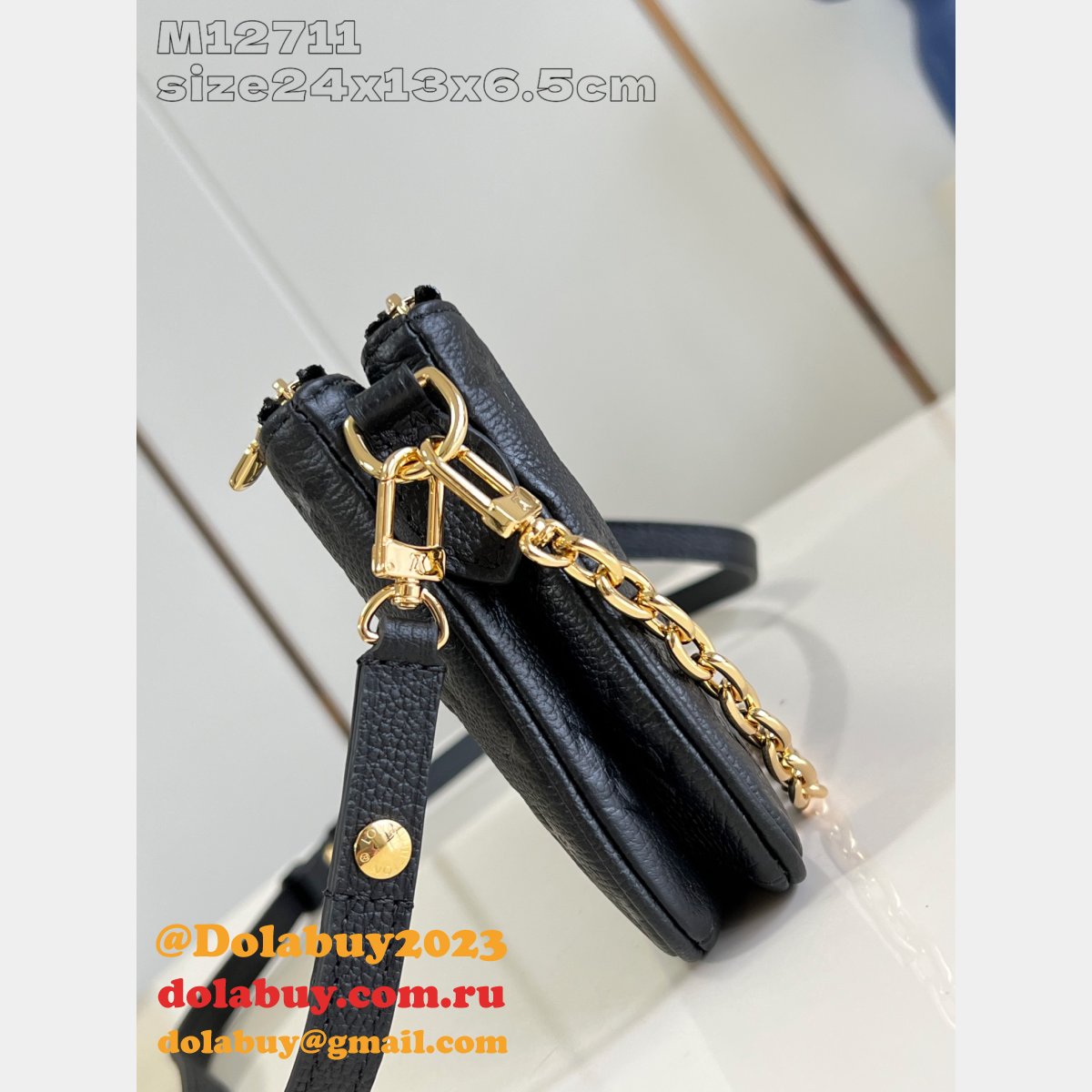 Replica Louis Vuitton Pochette Métis Black Luxury M12711 Bag