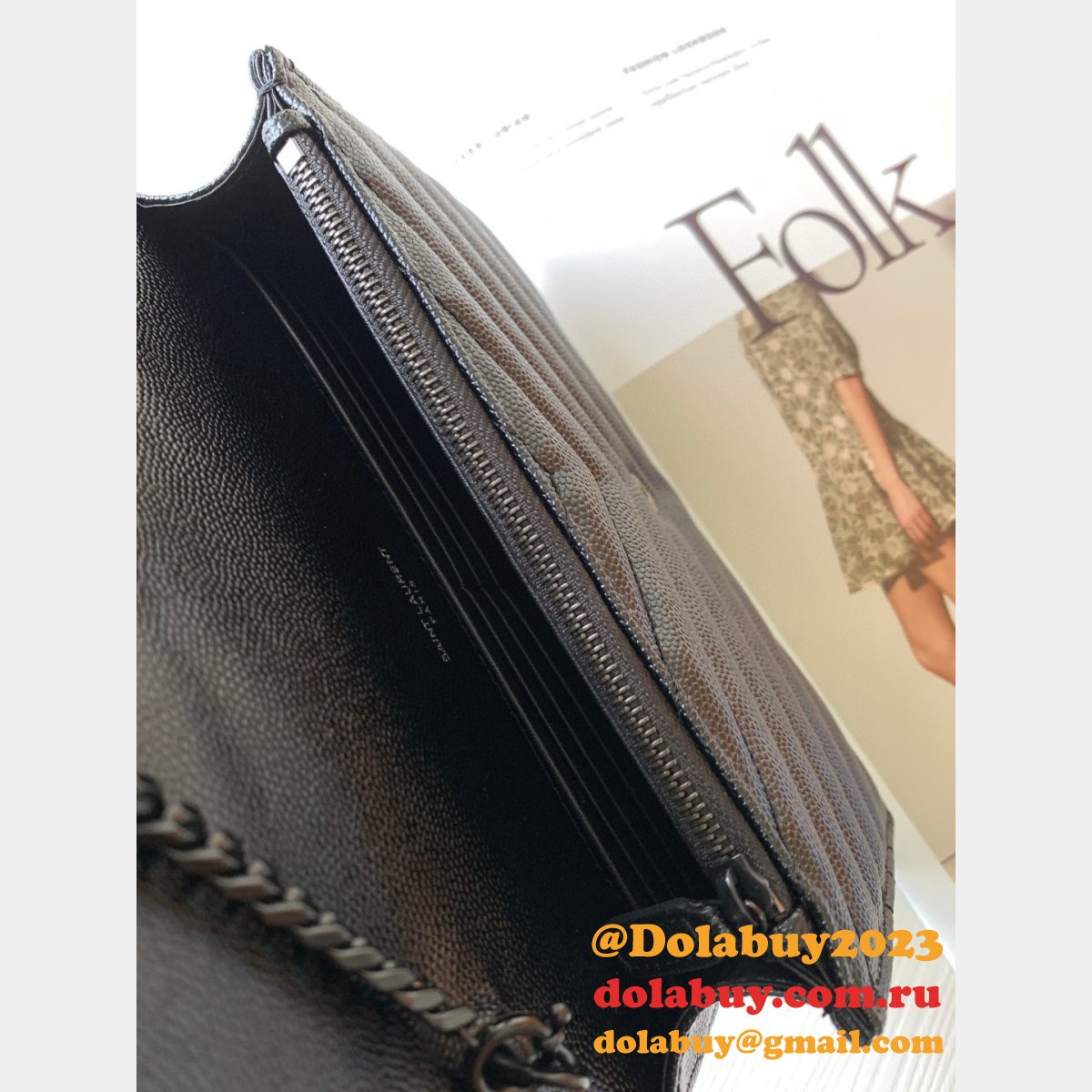 YSL Cheap Monogram Chain 19cm WOC 393953