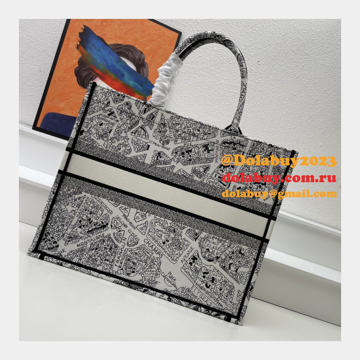 High Quality DIOR BOOK TOTE CHEAP REPLICA BAG