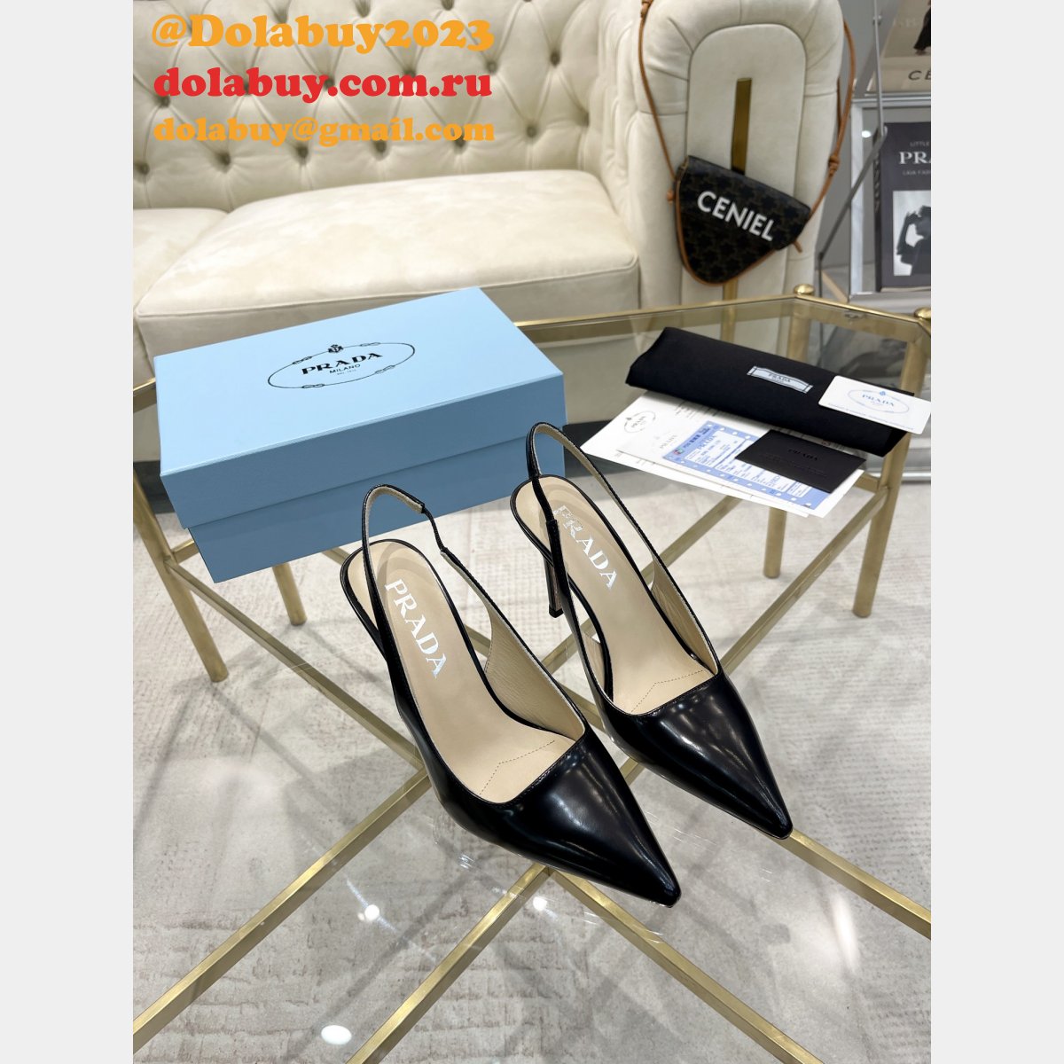 Best High-Quality Prada Replica Heel 9.5cm Shoes