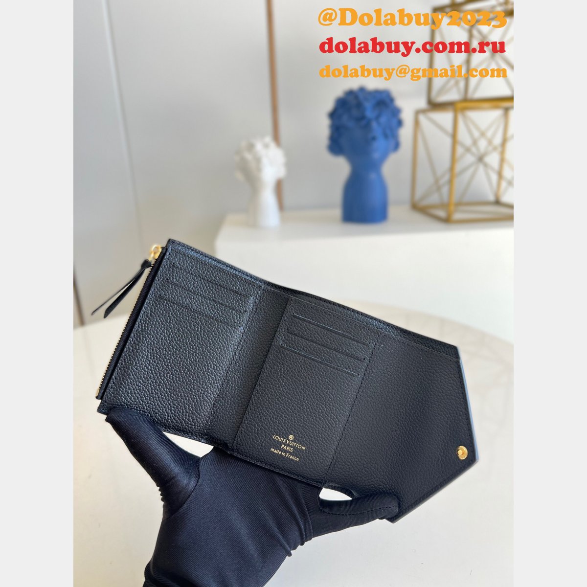 Replica Louis Vuitton Victorine Monogram Empreinte Wallets M80968 Men