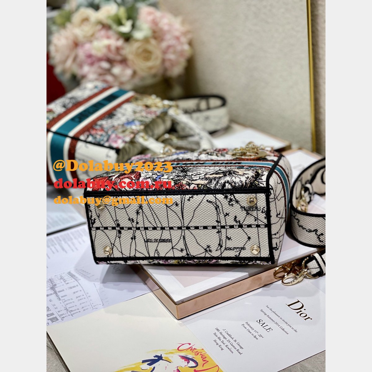 Best Lady Dior 24cm Handbag Mirror Quality