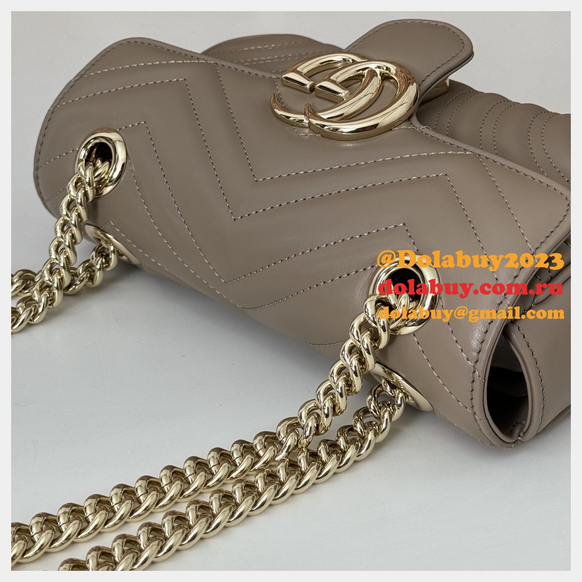 Crossbody GG Marmont Gucci 446744 Copy Matelassé Bag