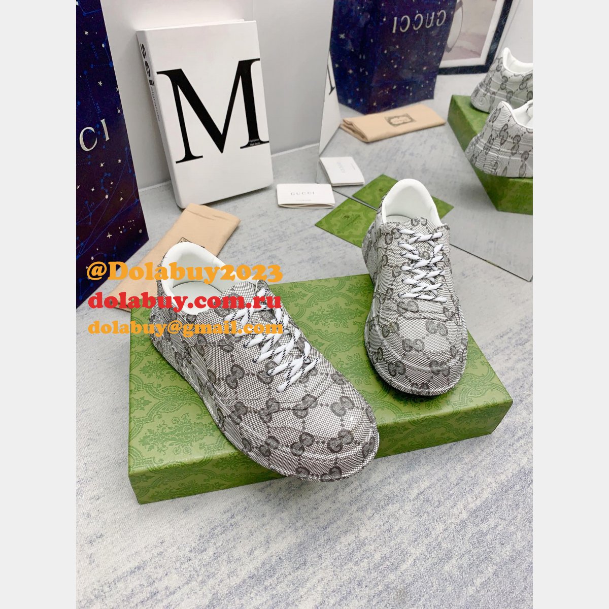 designer replica G*u*i biscuit classic presbyopia shoes