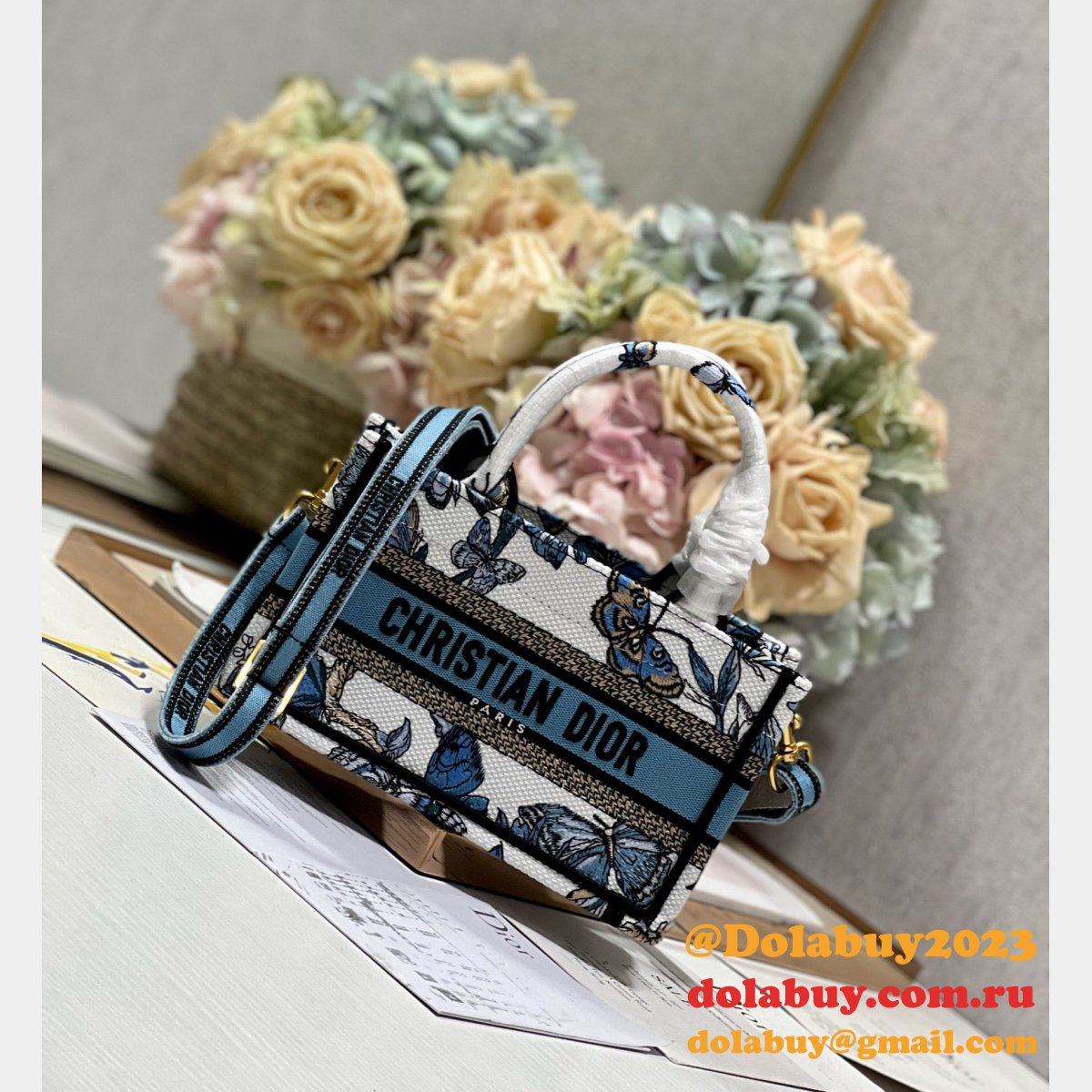 Designer Replica Dior Book Tote 1286/9024 Wholesale Paris Oblique Bag