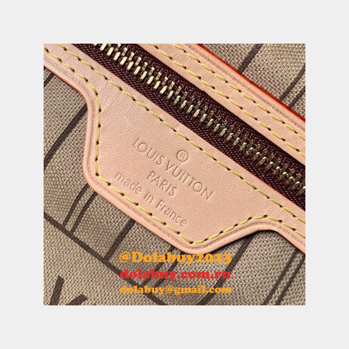 Top Quality louis vuitton neverfull GM M40990 beige 40CM