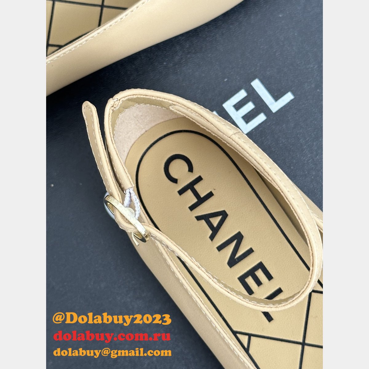 High-Quality Classic Replica Double C Mary Jane Shoes