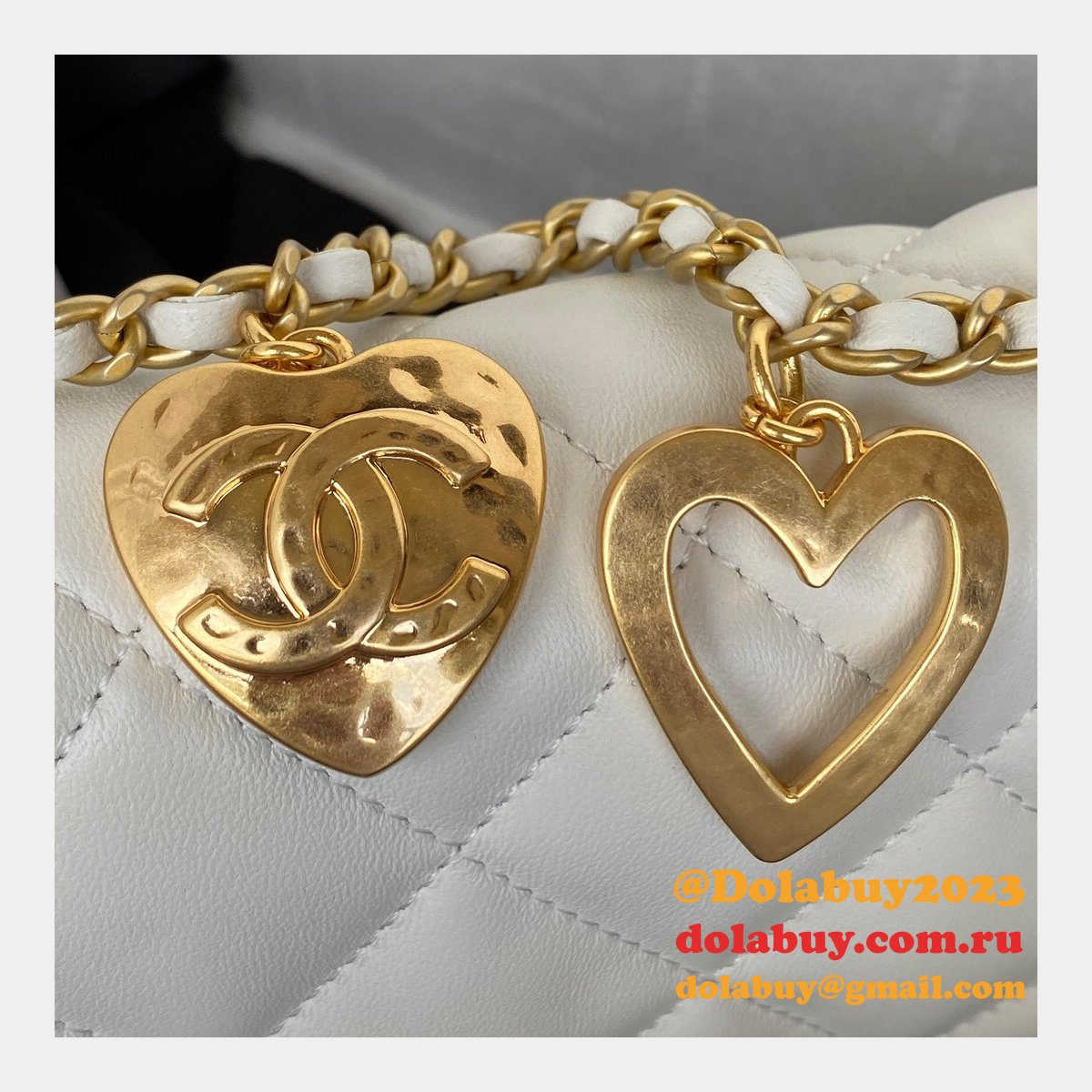 Wholesale Flap Fake AS3456 Bag Lambskin Gold-Tone Metal