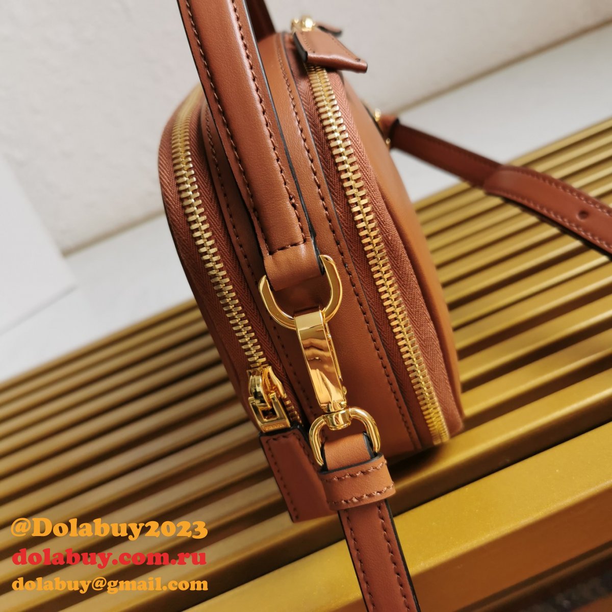 Prada 1BH203 Saffiano Leather Replica Envelope Best Bag
