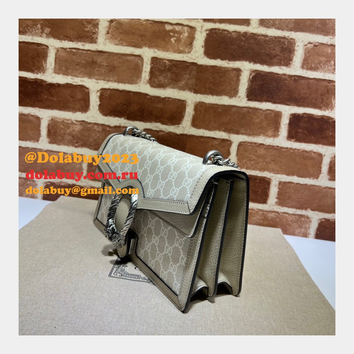 Best Quality Gucci Replica 400249 Dionysus small shoulder leather bag