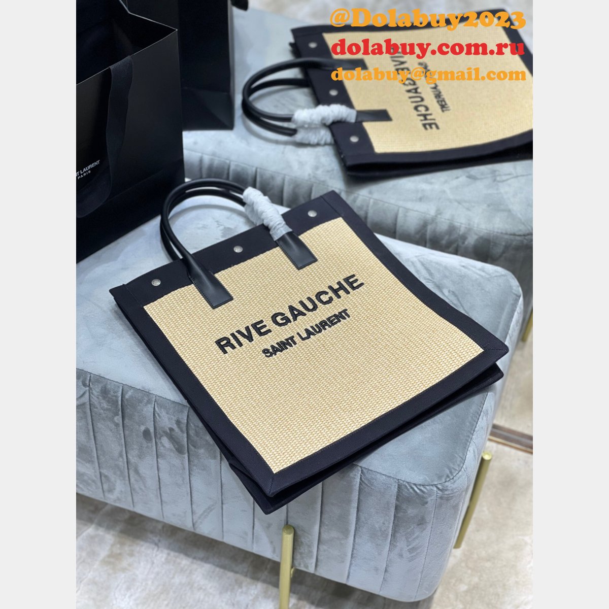 High Quality Saint Laurent Tote Replicas 631682 Rive Gauche Shopping Bag