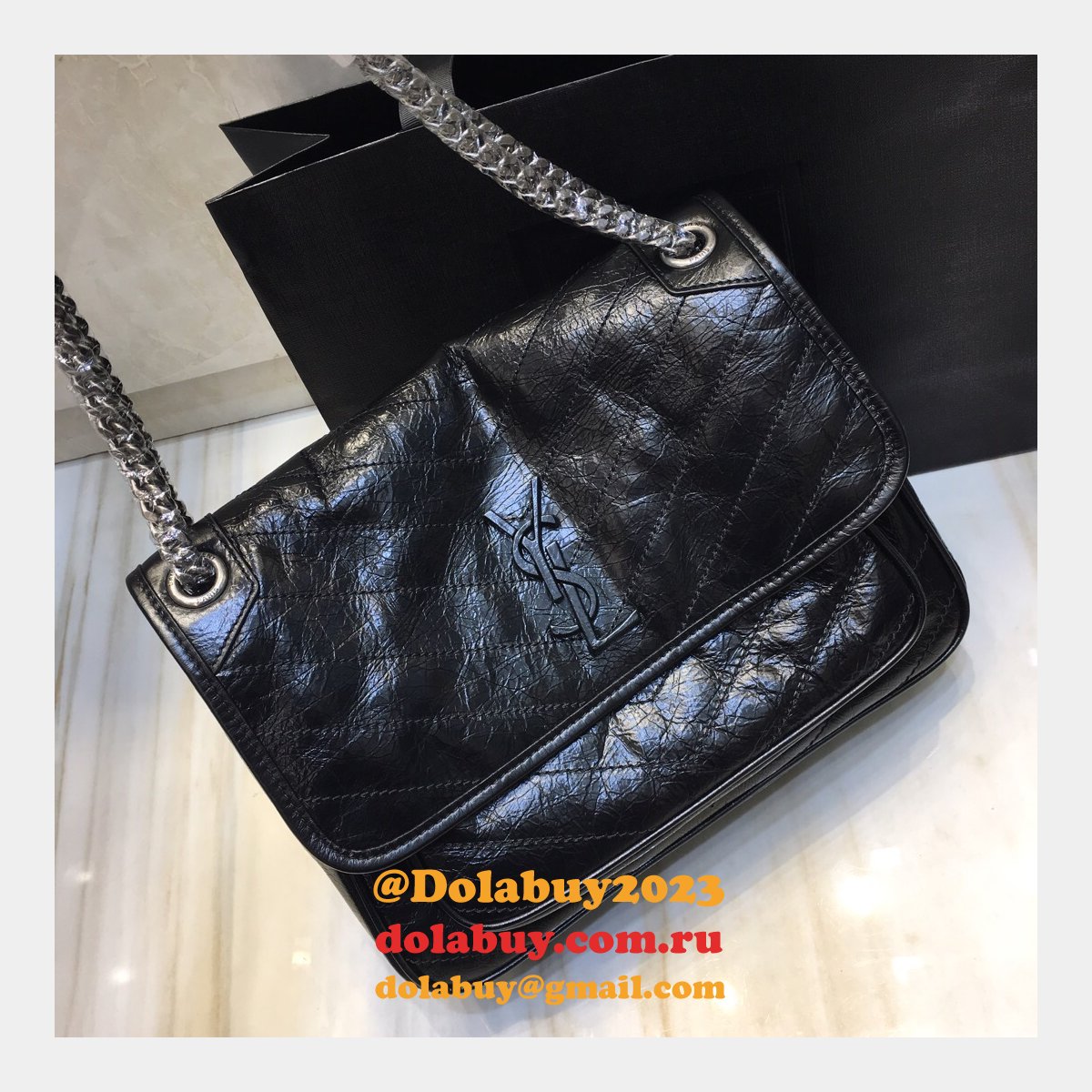 AAA+ Replica Saint Laurent Niki Shoulder 498894 Bag