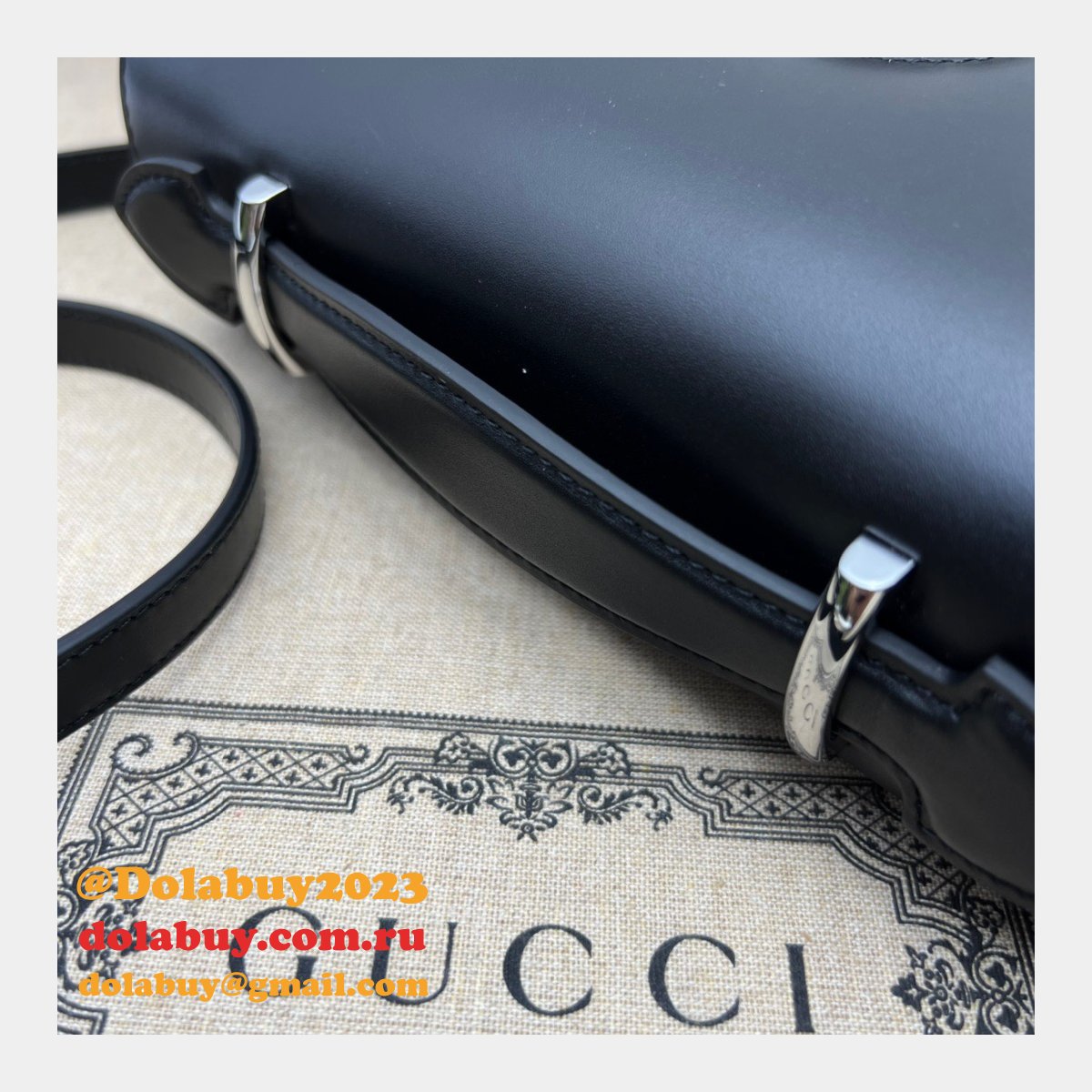 petite gg G*u*i 1:1 mirror shoulder 739722 crossbody fake bag