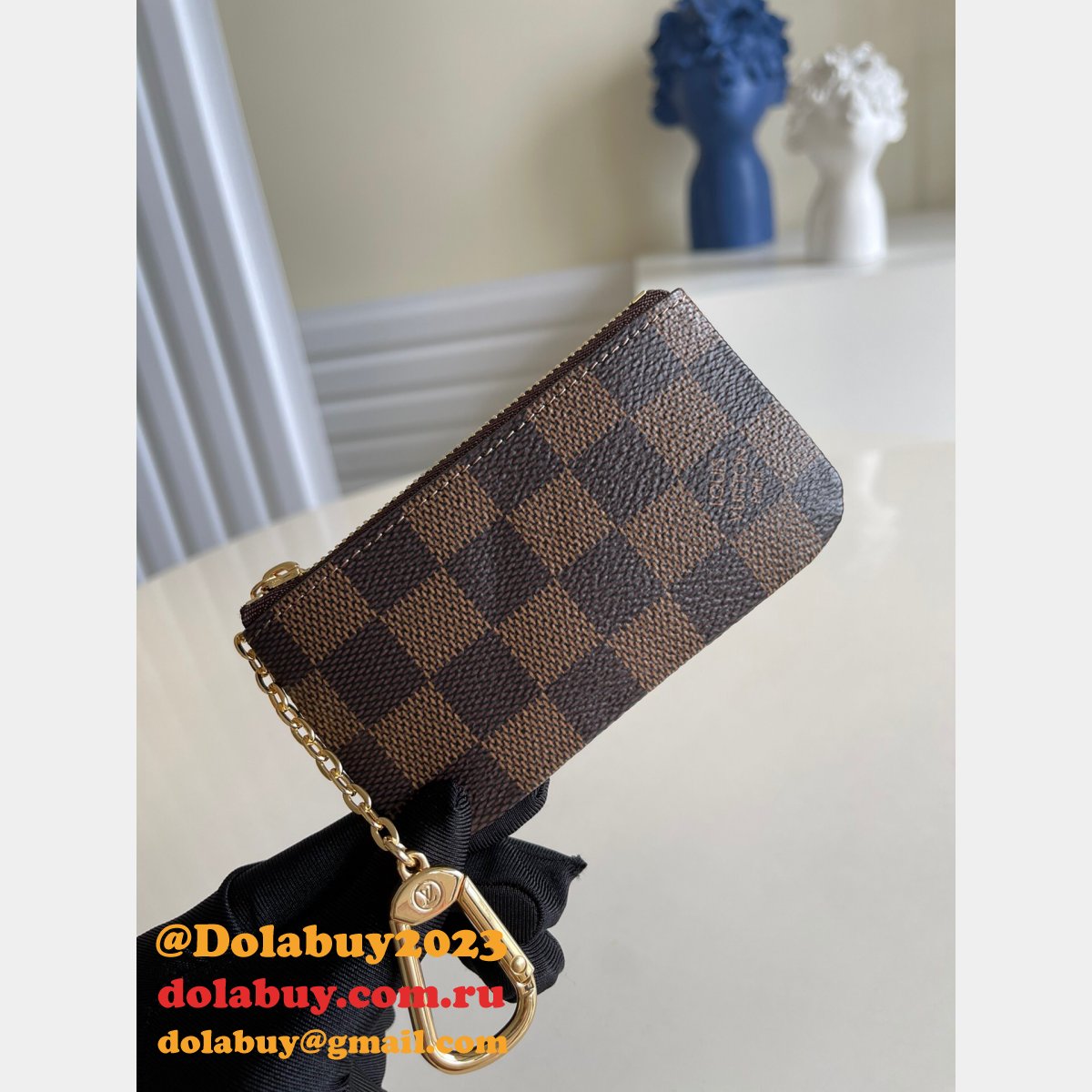 Louis Vuitton Luxury Key Pouch Monogram M62650 Keychain Wallet