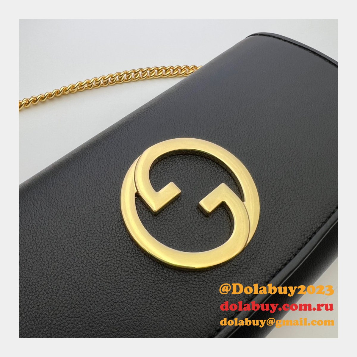 G*u*i replica clutches blondie 725215 continental chain wallet