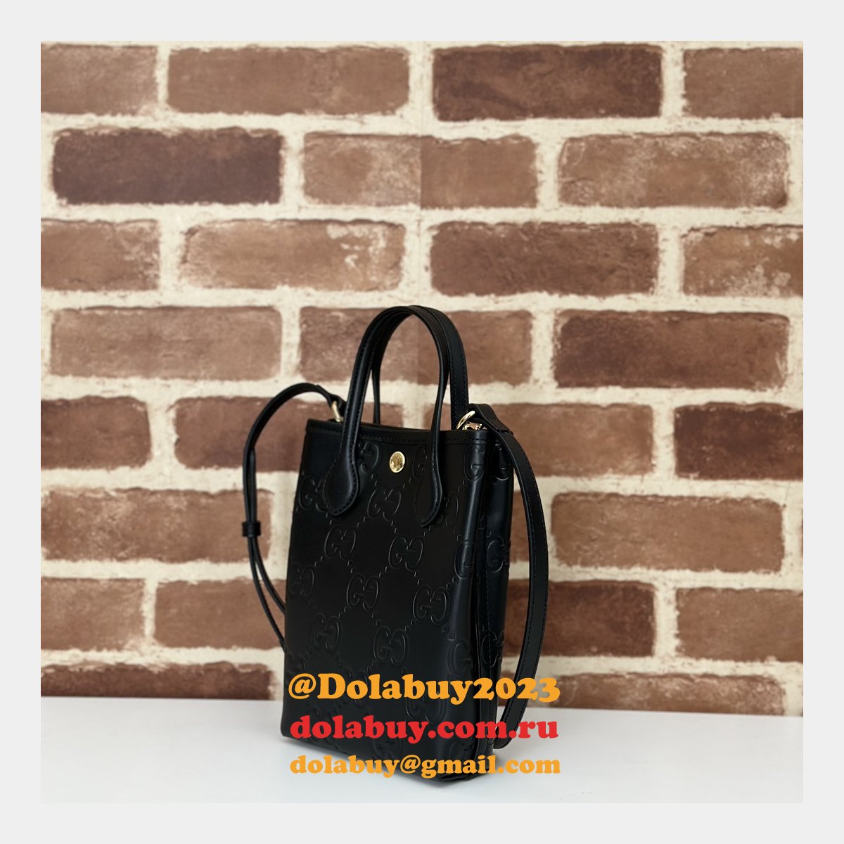 GG Crossbody Gucci 790133 Black Super AAA+ Designer Replica Bags