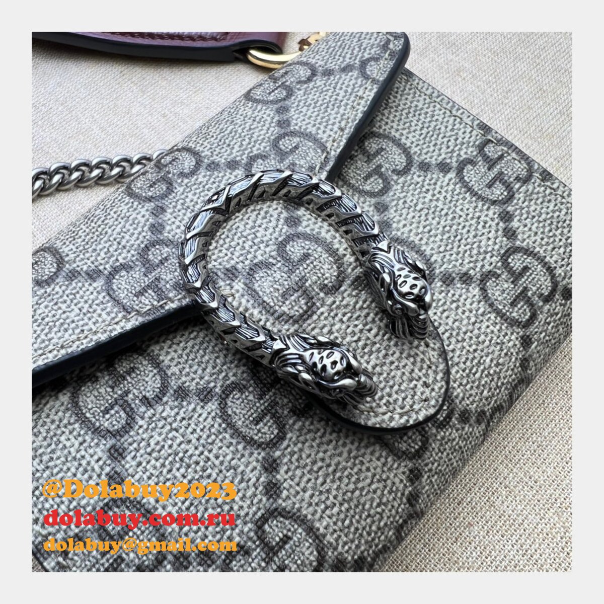 I Buy Replica Dionysus Chain Wallet Metallic 696804 Bag