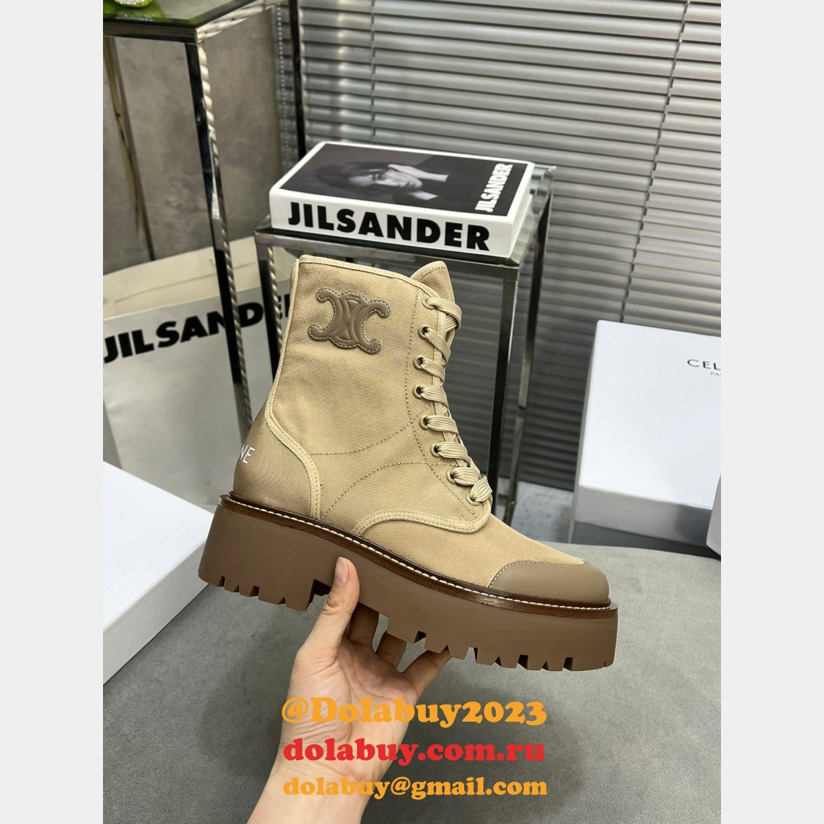 Triomphe Boots 1:1 Luxury Celine Replica Luxury Shoes