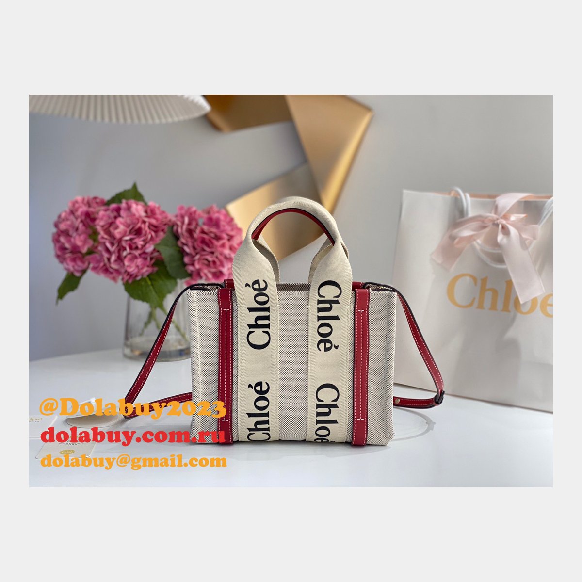 Best Quality Replica Chloe 1:1 Tote Woody dolabuy Bag 26CM