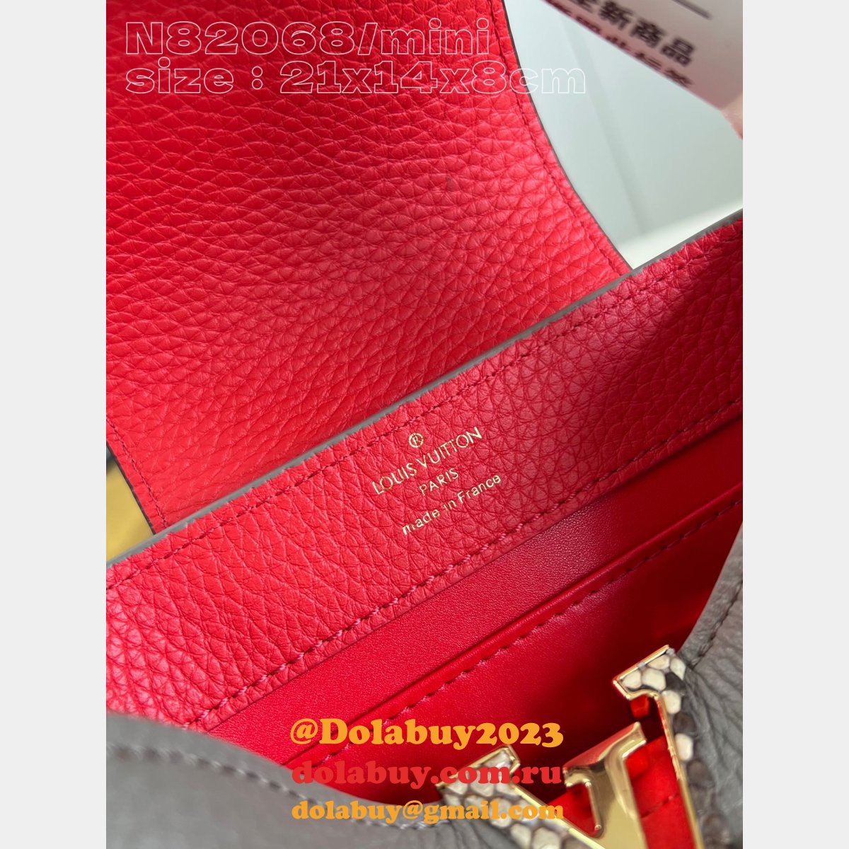 High Quality LV Capucines N82068 Best Replcia Bag