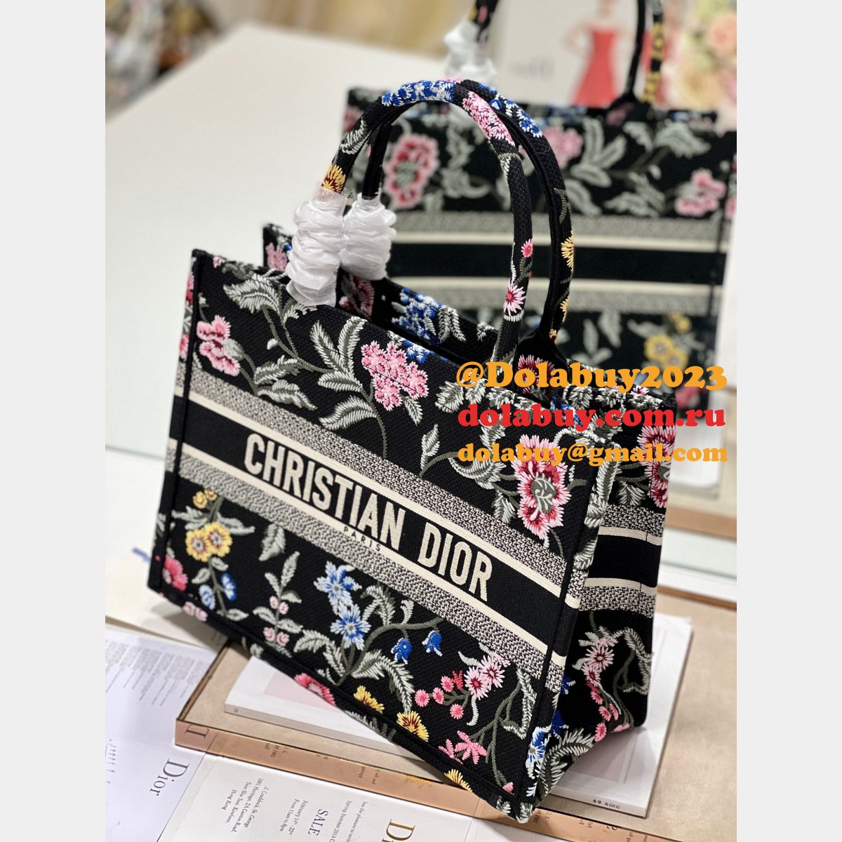 The Best Christian Dior CD Book 26.5/36/41.5CM Tote Handbag Replica