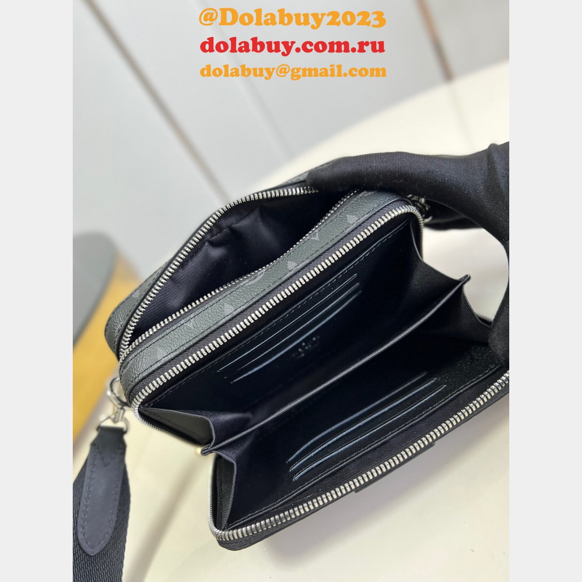 Louis Vuitton UK Best Replicas m80741/m60418 Alpha Wearable Wallet Monogram Eclipse Canvas