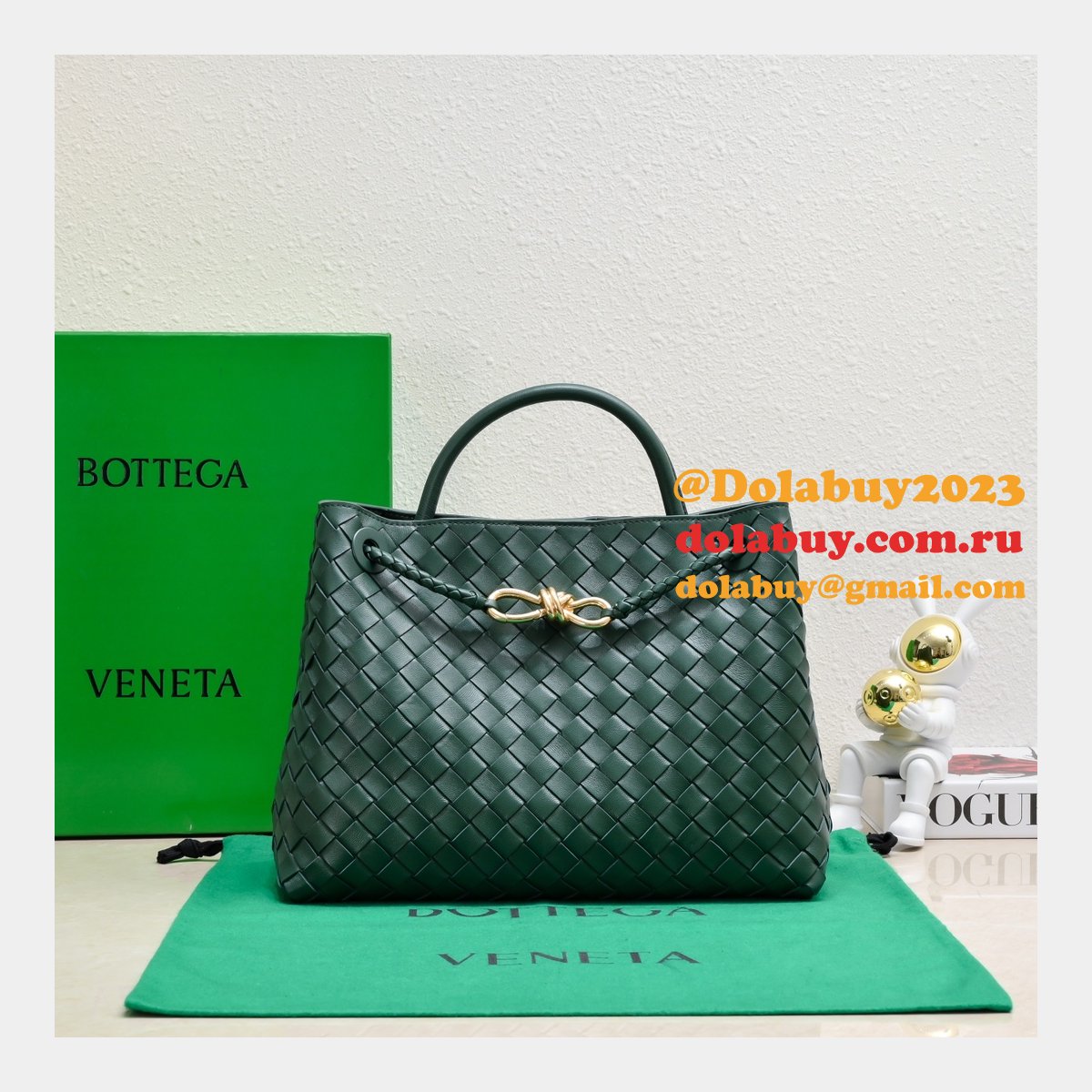 Luxury BOTTEGA VENETA ANDIAMO 8463 32CM HADNBAG