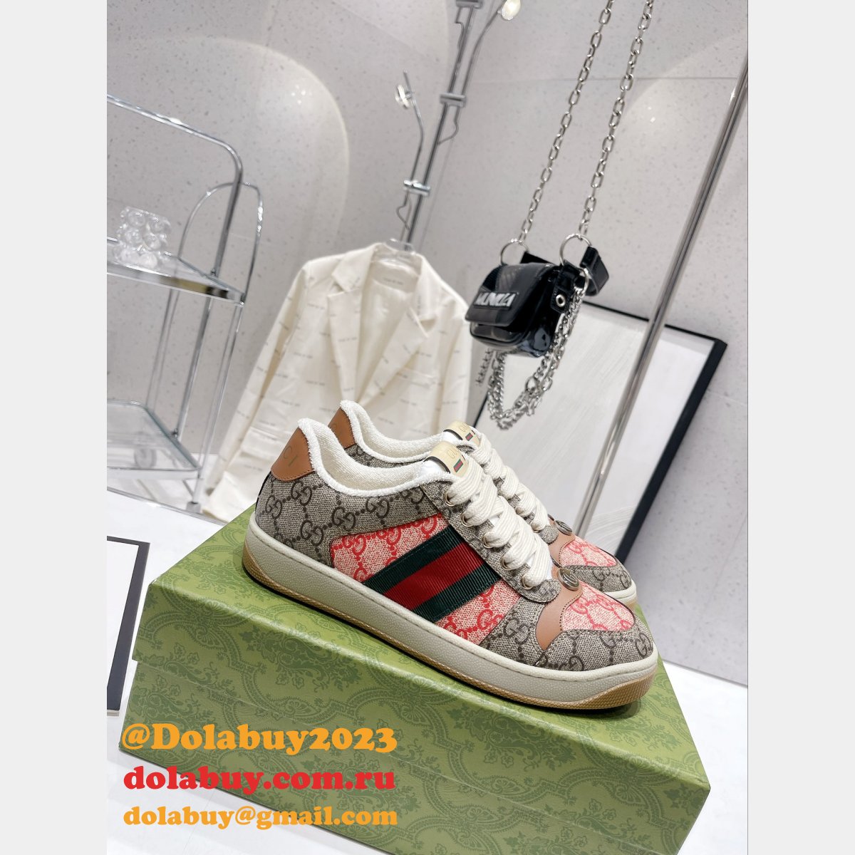 G*u*i dirty embroidery cowhide shoes replica shop