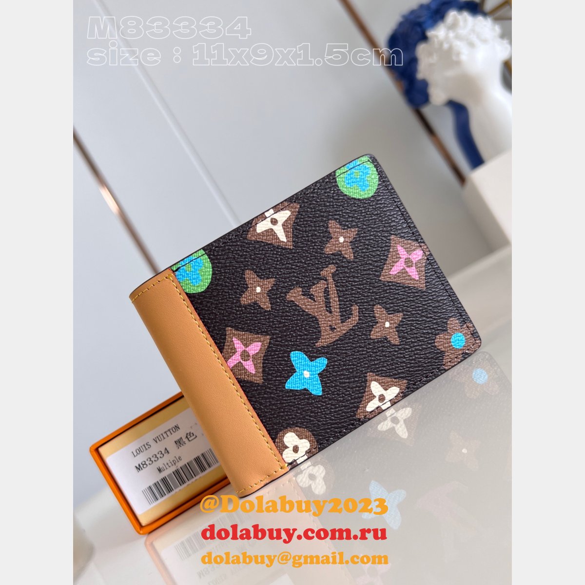 LVS Replica M83337/M83334/M83335 Brazza Pocket Organizer Multiple Wallet