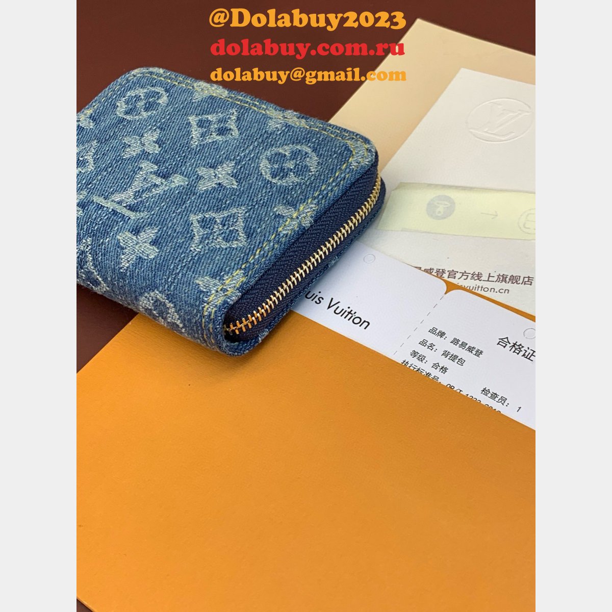 Monogram Denim M83160 Wholesale Louis Vuitton Wallet