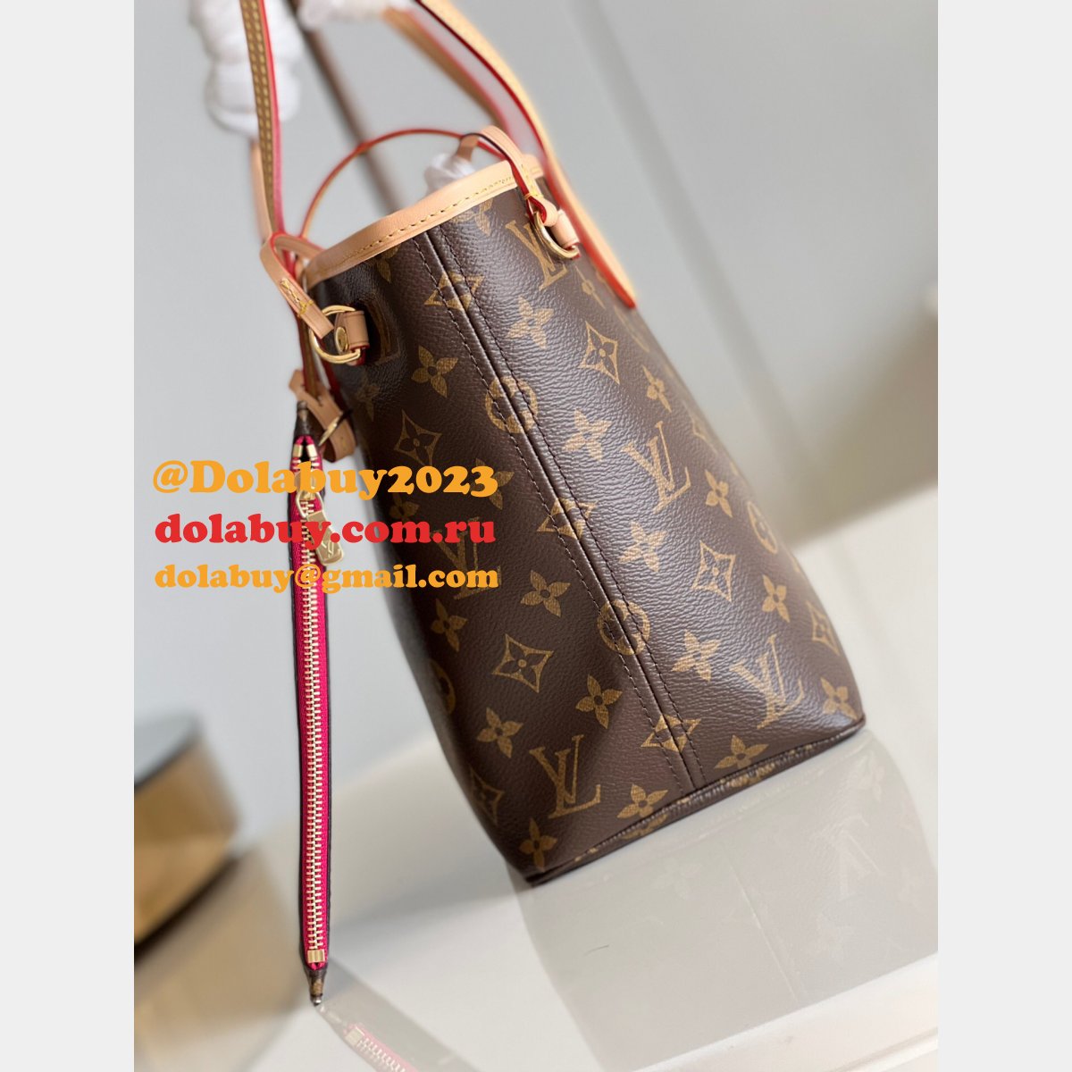 High Quality Louis Vuitton Replica Neverfull Damier/Monogram N41362/M41245 PM Bags 29CM