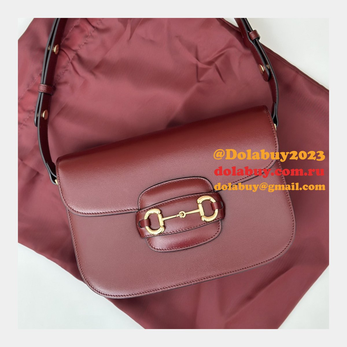 GG Supreme Duplicate Gucci 1955 Horsebit Shoulder 602204 Bag