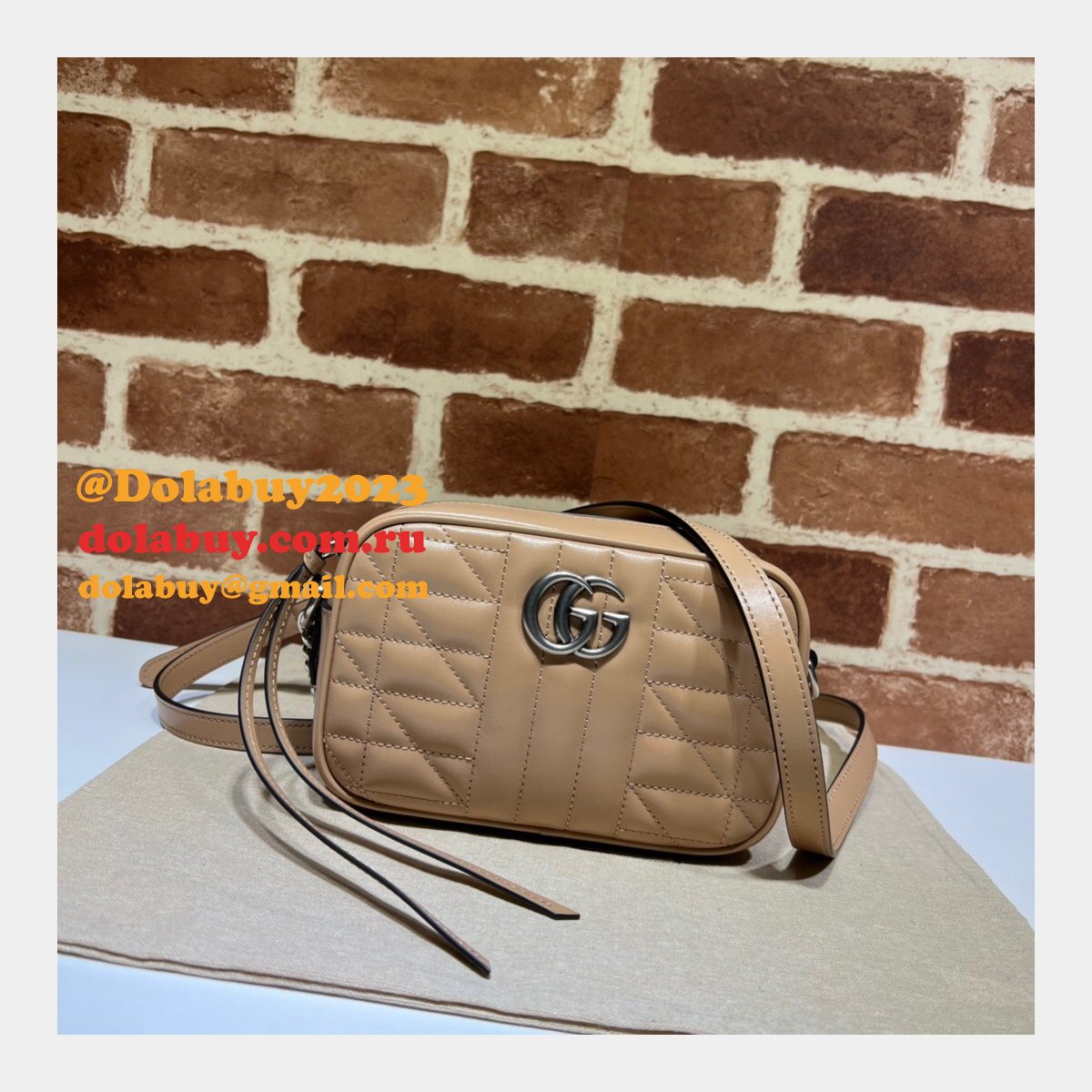 Lovely Gucci Designer Replica GG Marmont mini shoulder 634936 bag