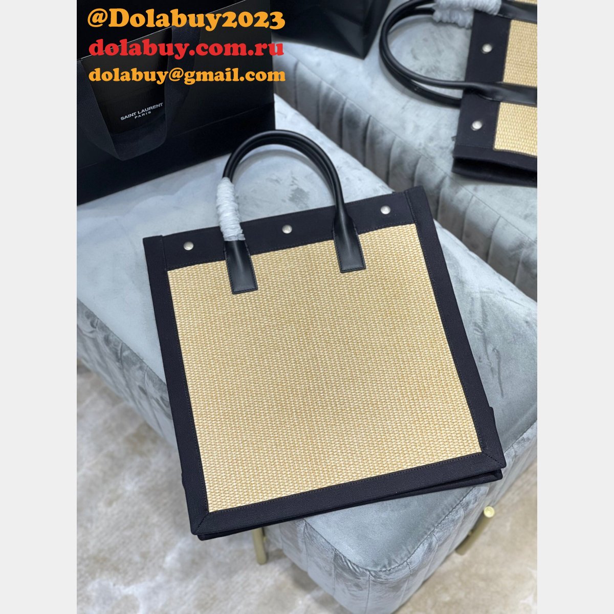 High Quality Saint Laurent Tote Replicas 631682 Rive Gauche Shopping Bag