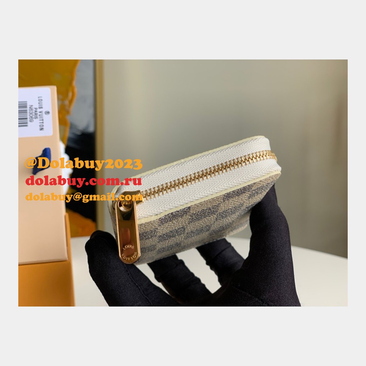 Louis Vuitton Replica N63069 Zippy Coin Purse Damier Azur Canvas