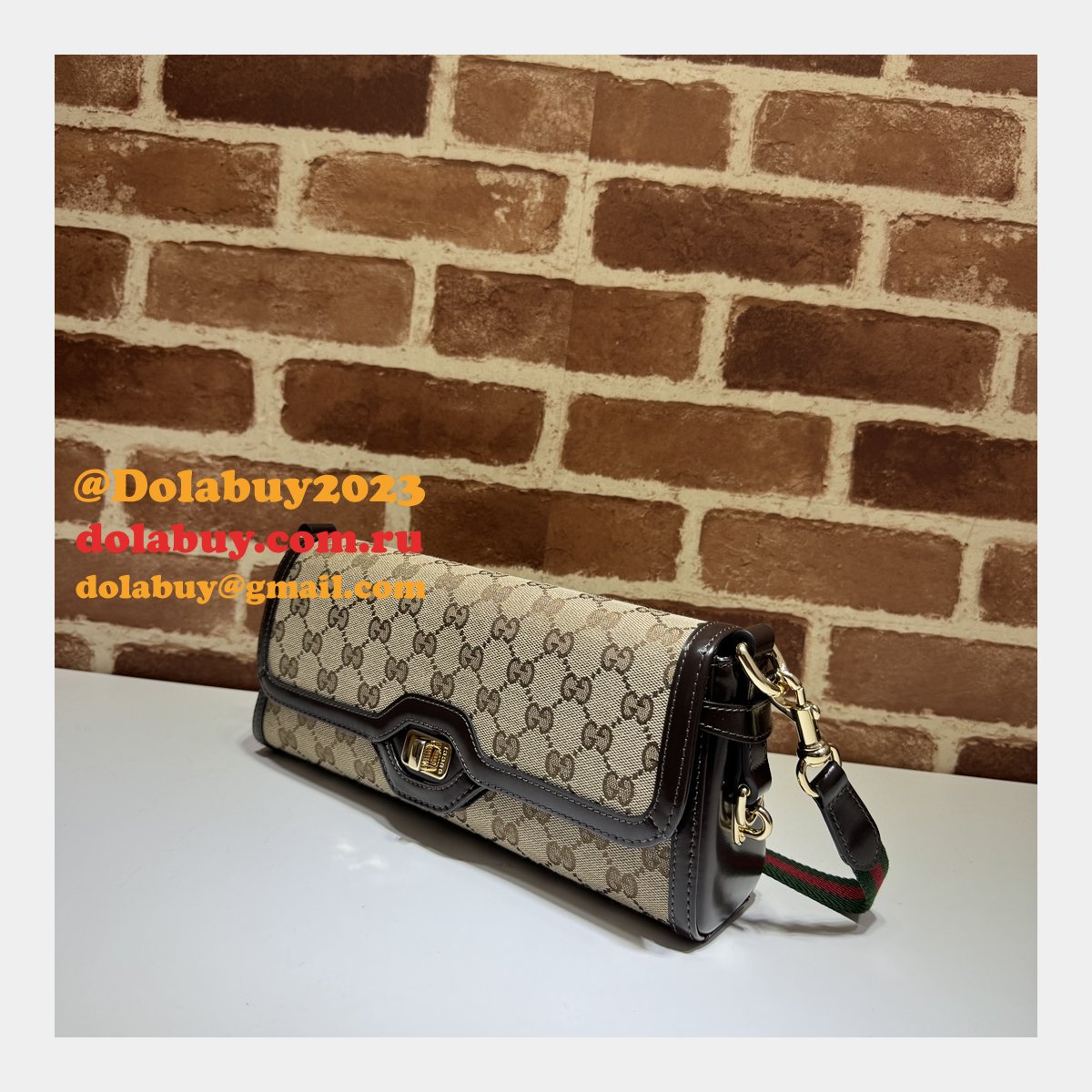 G*u*i designer luce 1:1 mirror 786027 replica shoulder bag