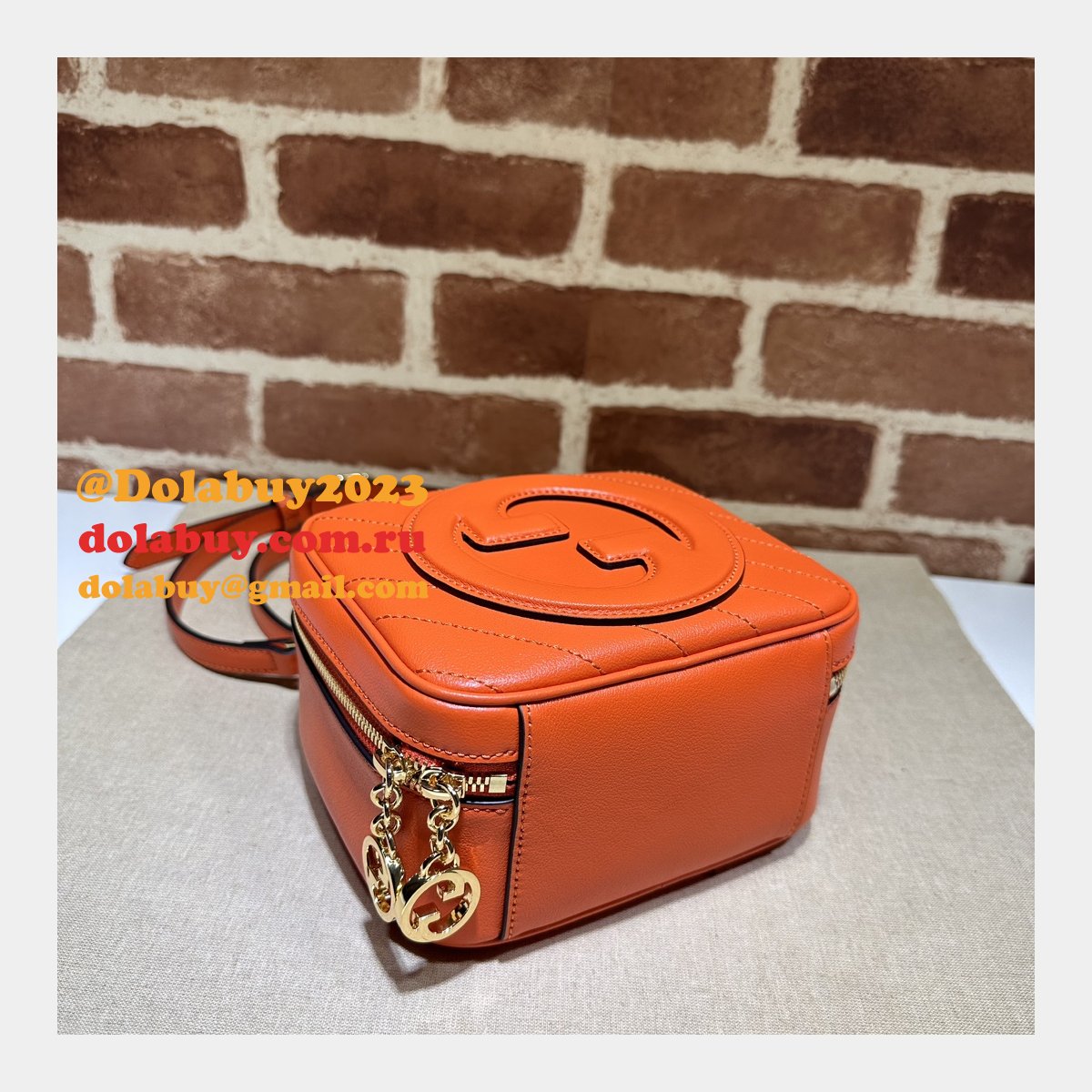 designer G*u*i replica crossbody 744434 blondie top bag