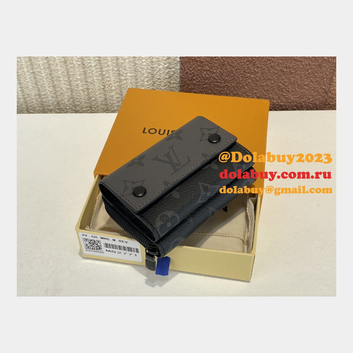 1:1 Mirror Zipped Organizer M82771 Wallets Louis Vuitton Bag