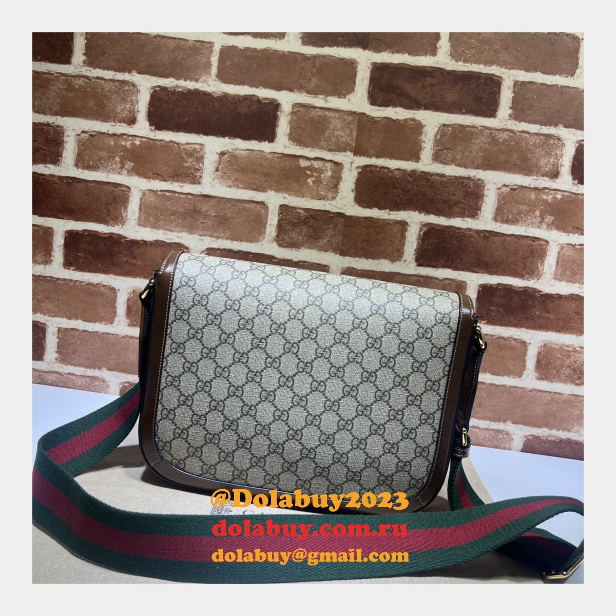 Gucci Horsebit 700457 Best 1955 Crossbody 1:1 Mirror Beige Bag