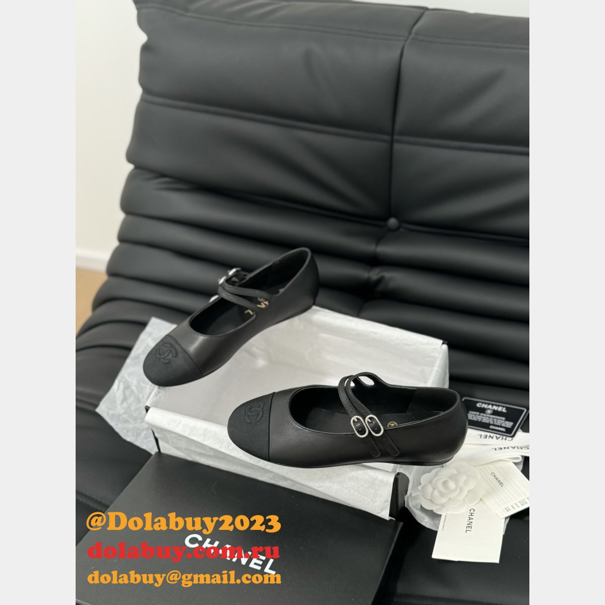 Luxury Chane flat ballet shoes for women