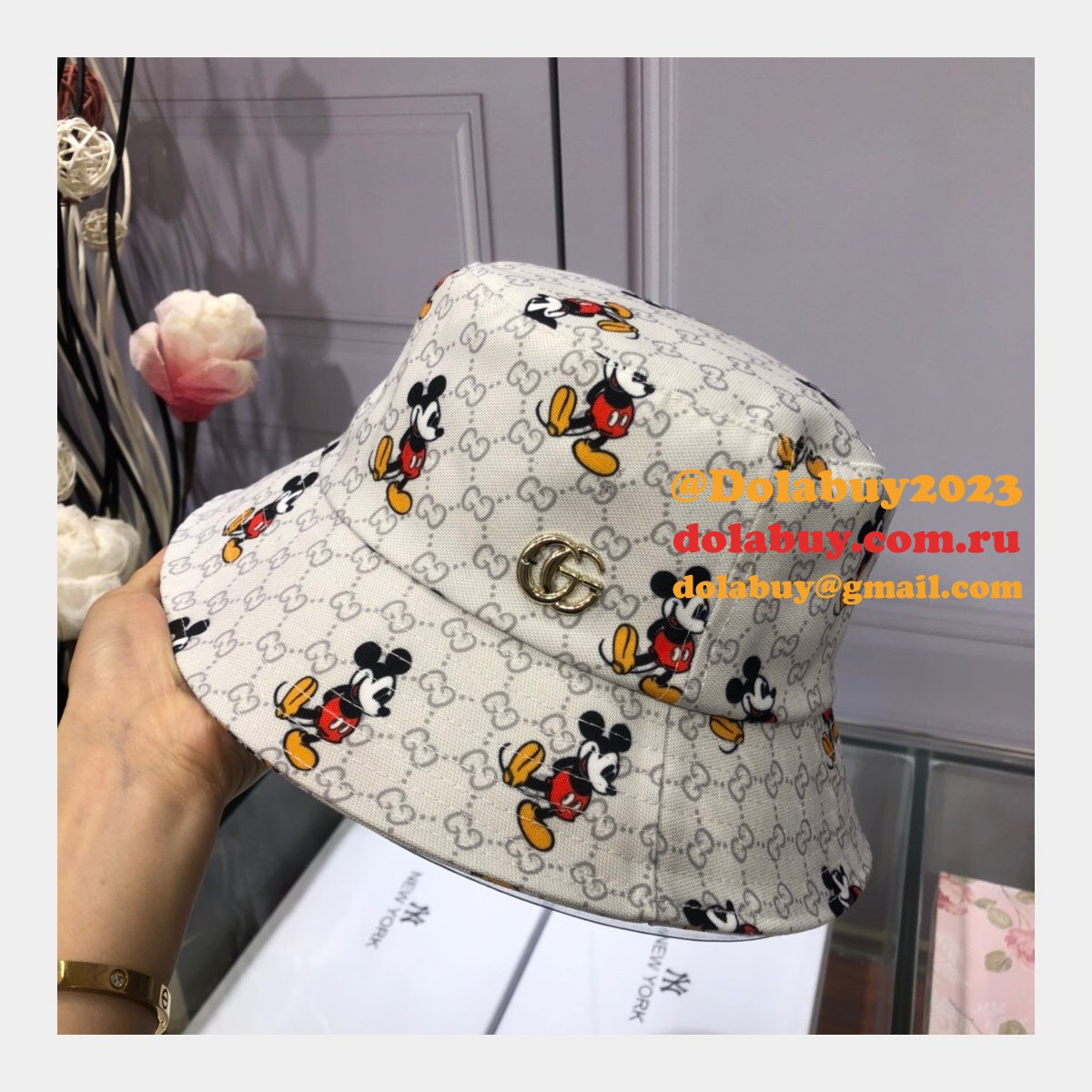 7 Star Gucci Mickey fisherman hat