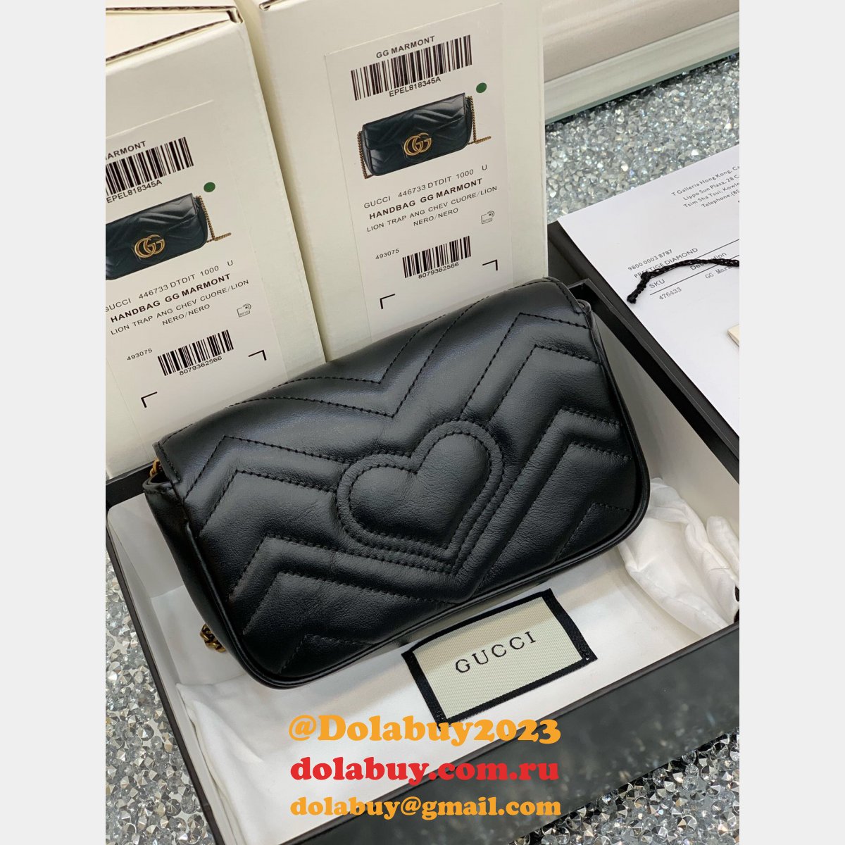 G*u*i wholesale gg marmont mini chain shoulder 476433 bag