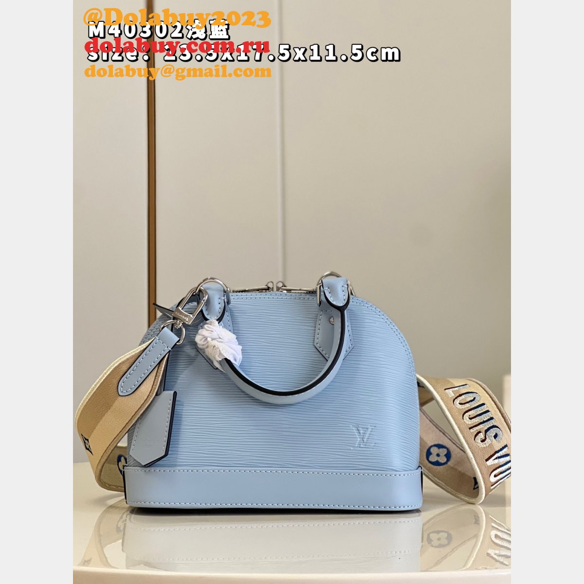 Louis Vuitton M40302 Knockoff LVS Alma Epi Leather Handbag